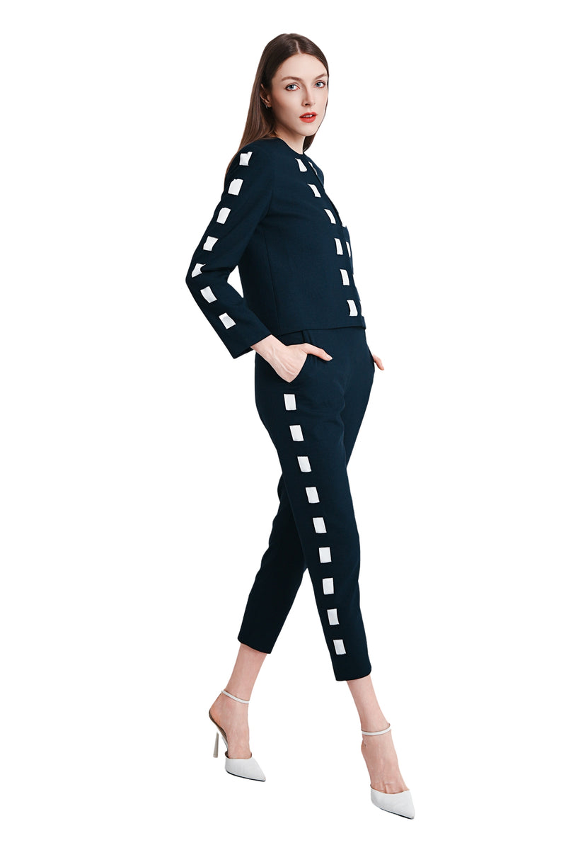 Cavon Ribbon Linen Trousers