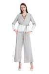Zola Open Neck Linen Wrap Jacket