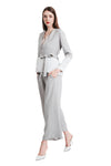 Zola Open Neck Linen Wrap Jacket