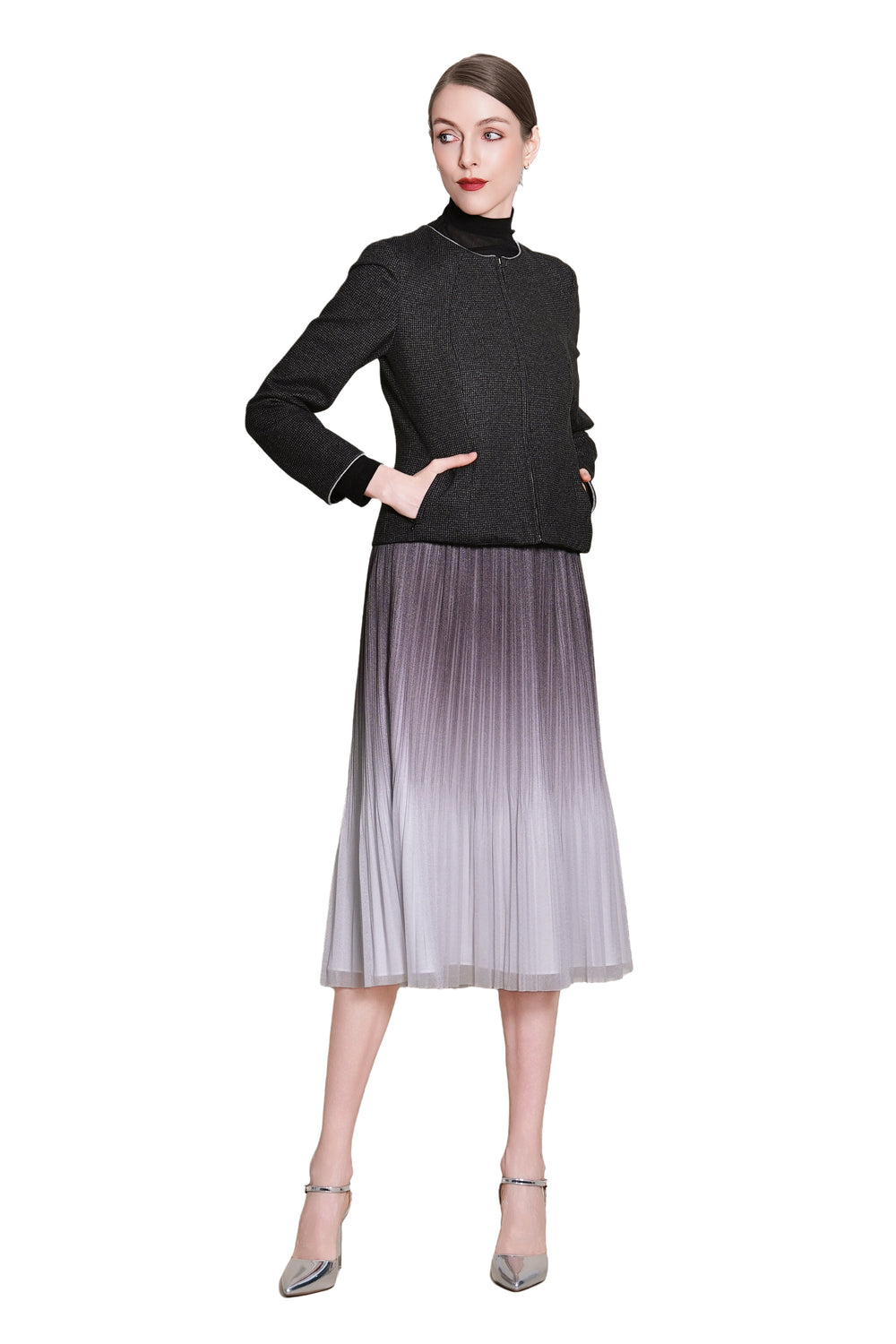 Maddy Slim Fit Zip Front Jacket