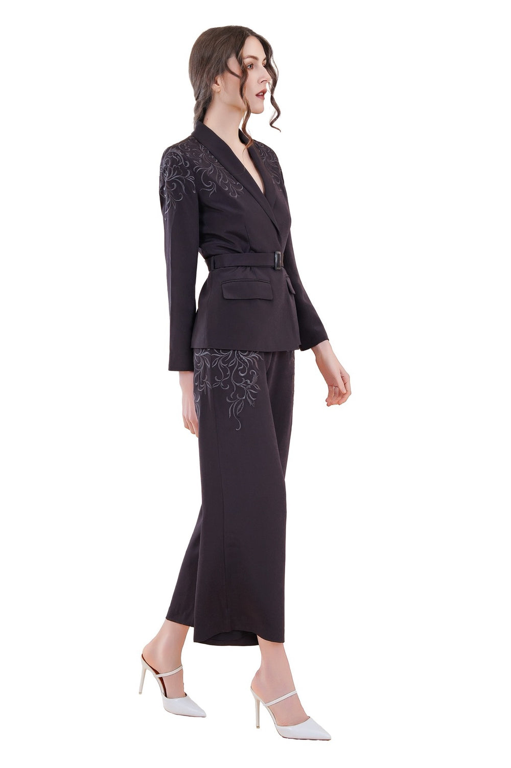 Lorenzo Embroidered Silk Blazer