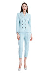Jadina Double Breasted Blazer in Light Blue