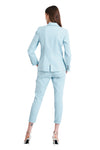 Jadina Double Breasted Blazer in Light Blue