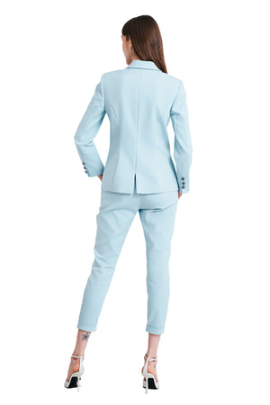 Jadina Double Breasted Blazer in Light Blue