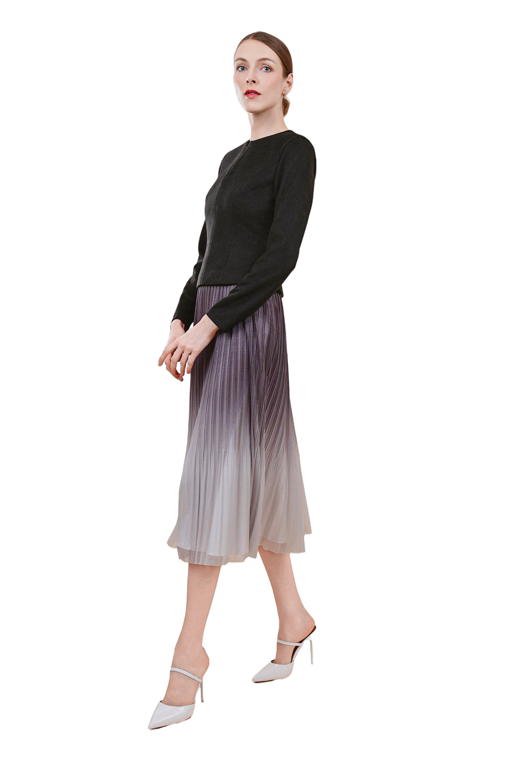 Thyra Suede Jacket (Round Neck)