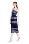 Rosita Silk Organza Dress with Chiffon Cape