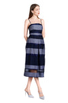 Rosita Silk Organza Dress with Chiffon Cape