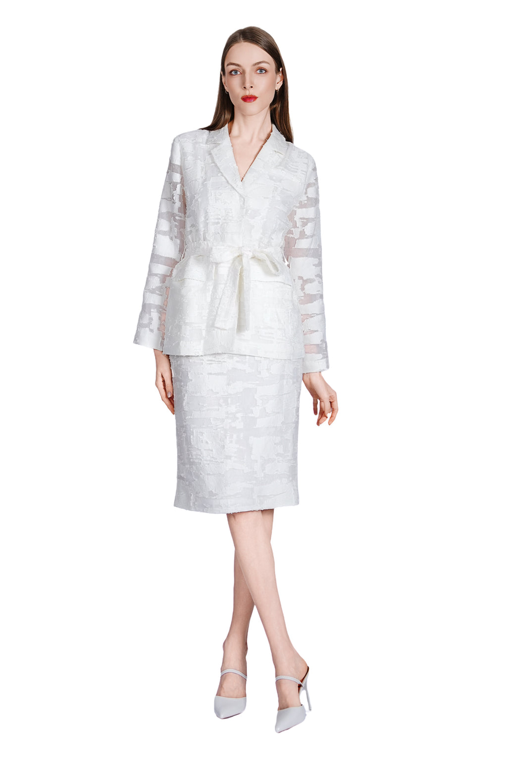 Josi Organza Burnout Blazer