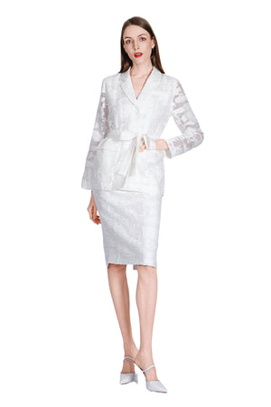 Josi Organza Burnout Blazer