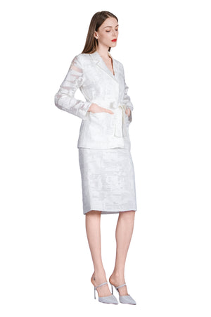 Josi Organza Burnout Blazer