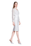 Josi Organza Burnout Pencil Skirt