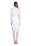 Josi Organza Burnout Pencil Skirt