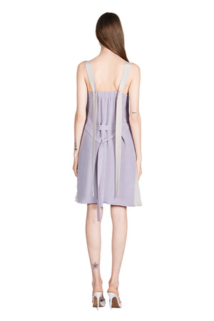 Gisella Two-Toned Silk Crepe Tent Dress