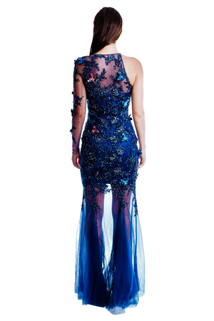Adrianne One Shoulder Butterfly Gown