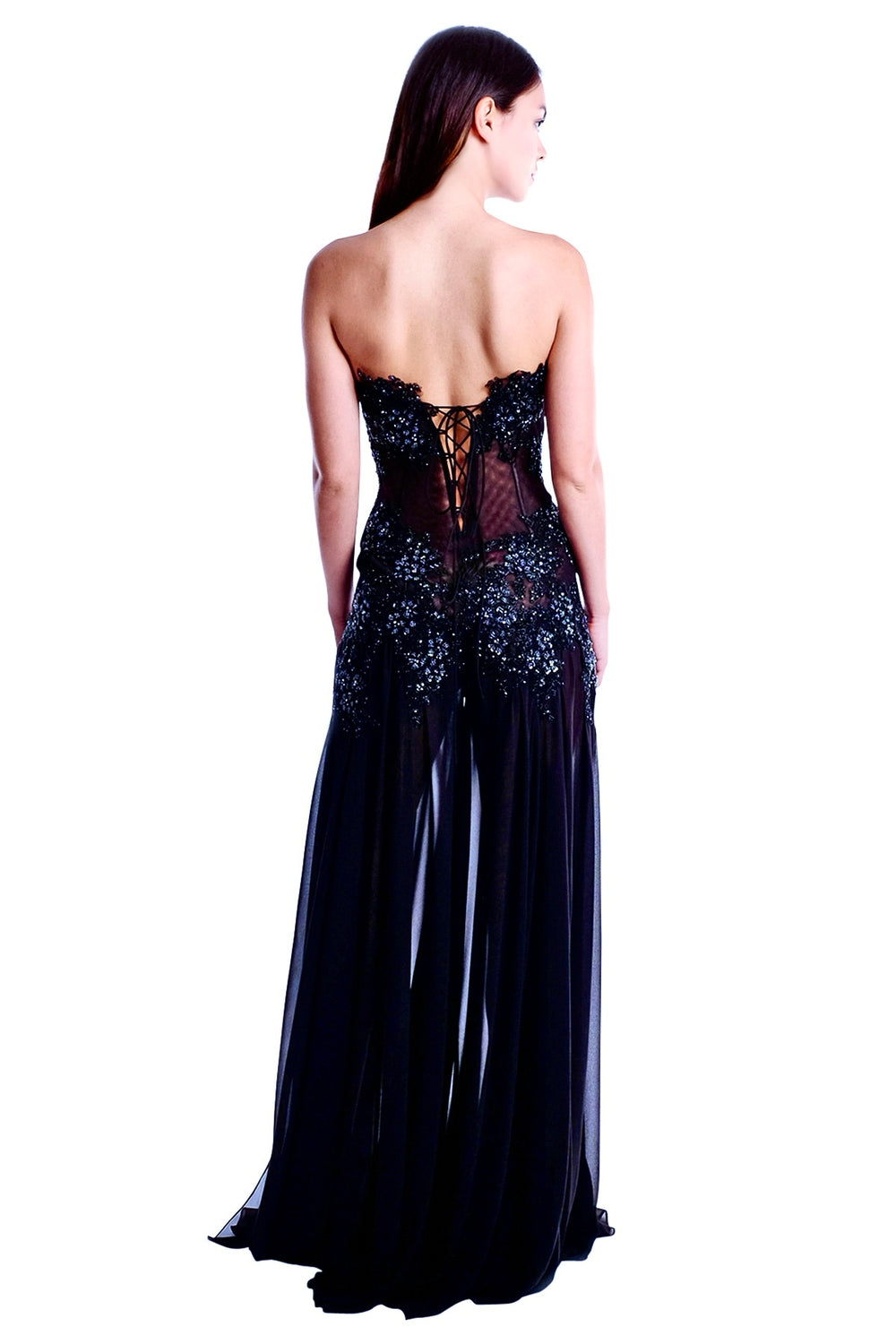 Kalima Lace Chiffon Jumpsuit