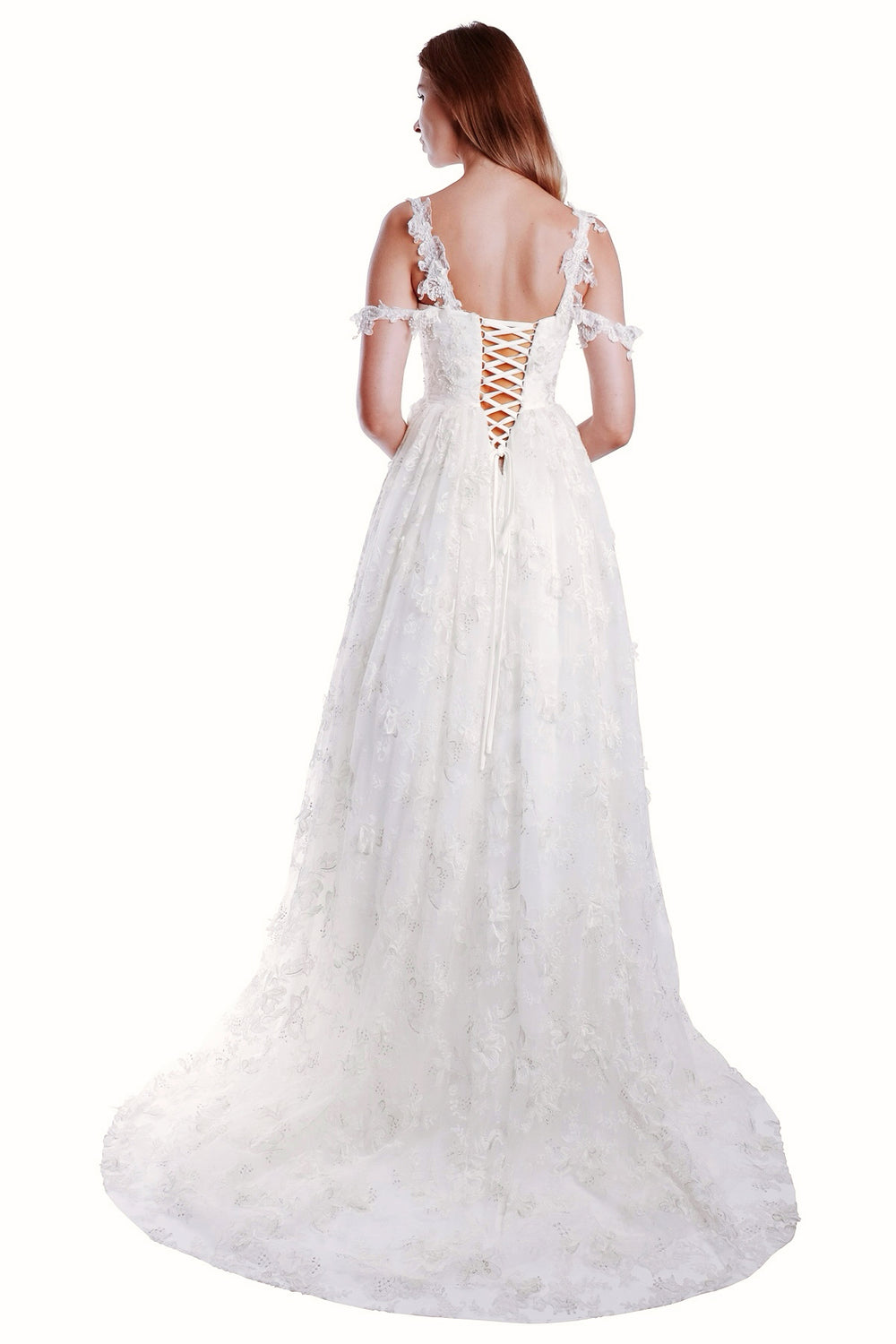Jofina Tulle Lace Gown