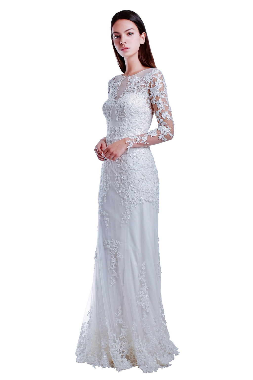 Julippa Long Sleeves Lace Gown