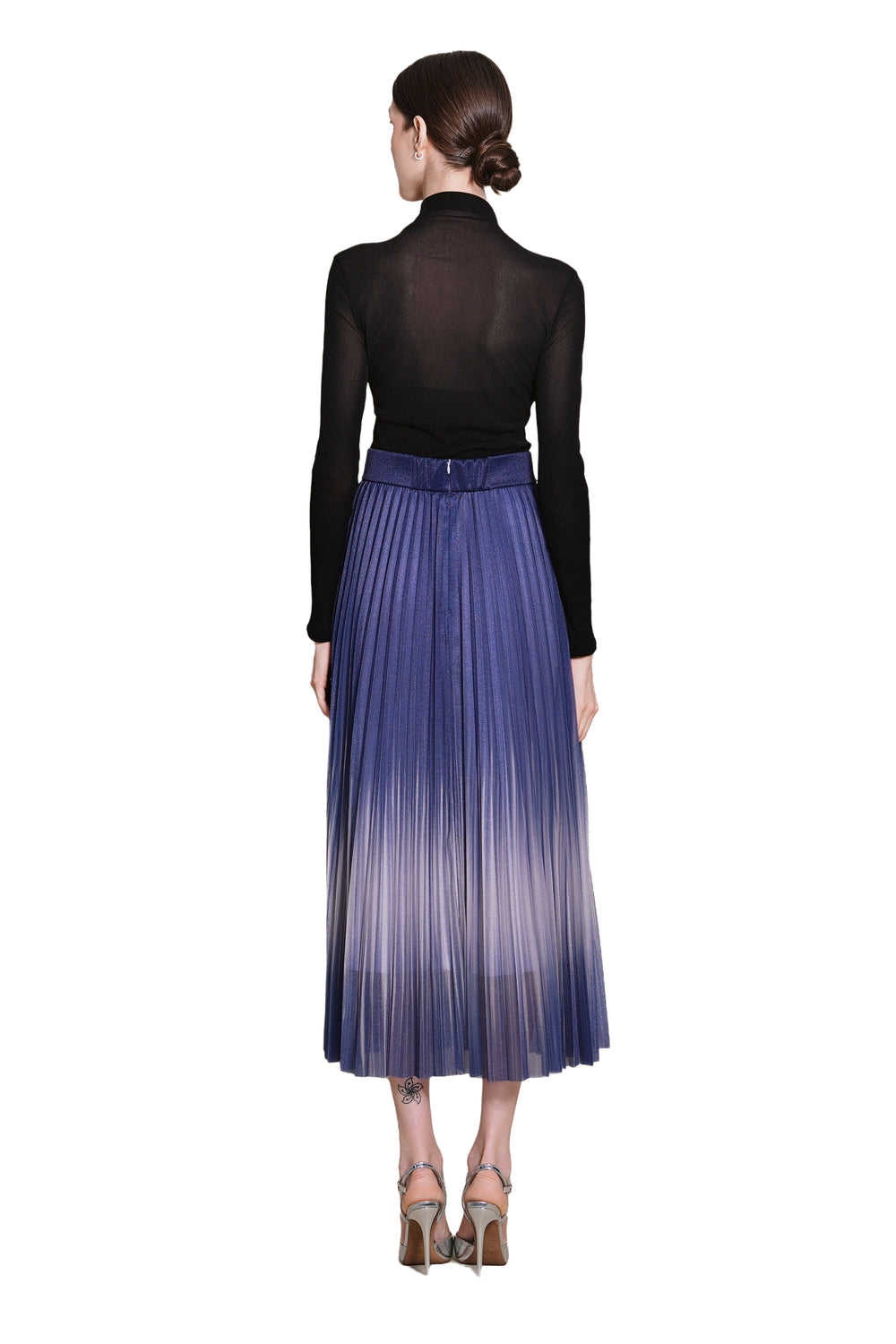 Jayden Maxi Gradient Pleated Skirt
