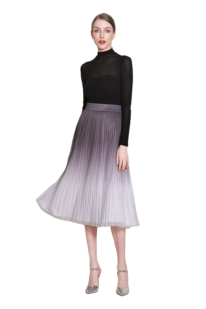 Jayden Gradient Pleated Skirt