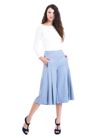 Mazzy Wool Suiting Culotte (Long Version)