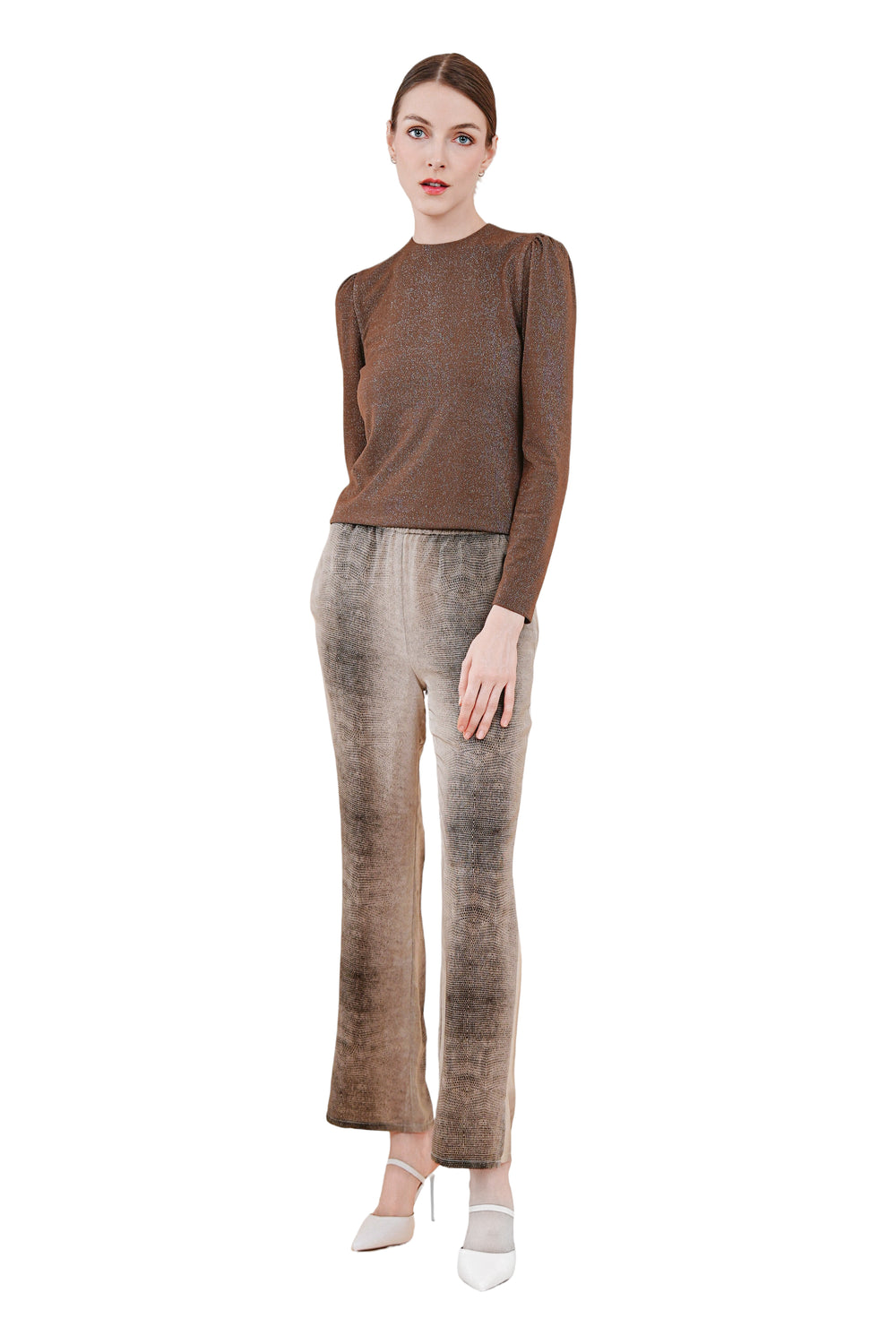 Maia Shimmery Top (Round Neck)