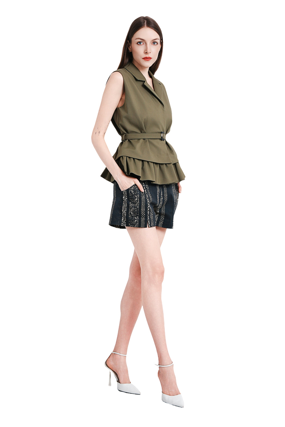 Kassy Shorts in Vintage Print