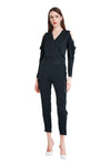 Solene Drape Shoulder Jersey Top