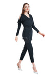Solene Drape Shoulder Jersey Top