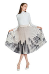 Jayden II Pleated Skirt (Chinese Painting)