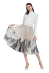 Jayden II Pleated Skirt (Chinese Painting)