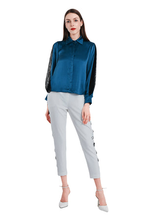 Rainie Silk Lace Blouse