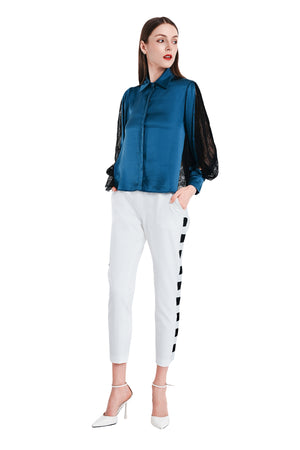 Rainie Silk Lace Blouse