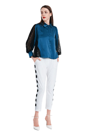 Rainie Silk Lace Blouse