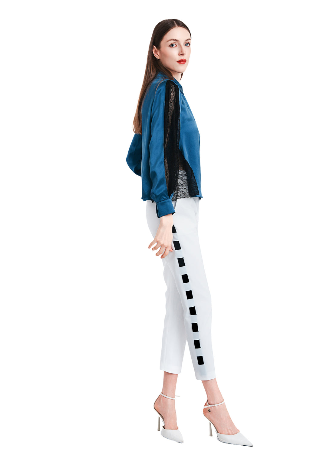 Rainie Silk Lace Blouse