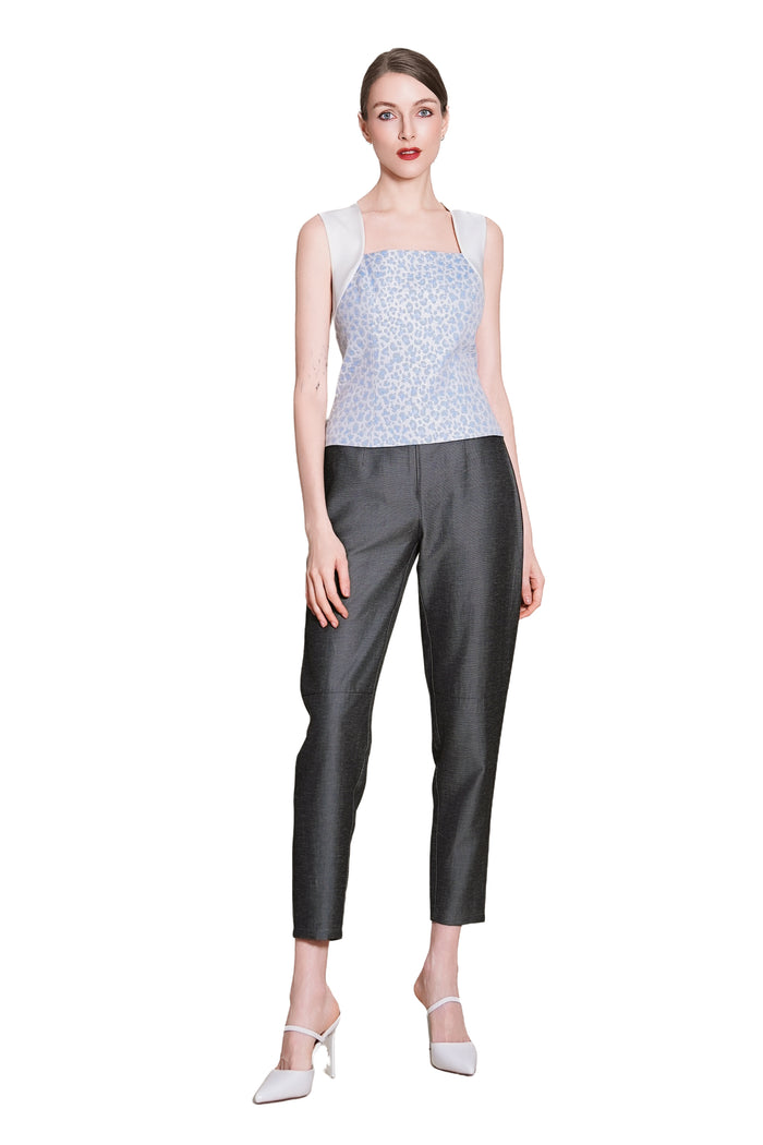 Genna Jacquard Fitted Top