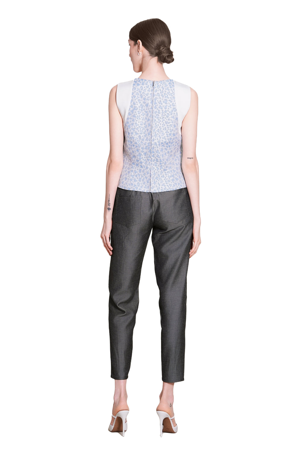 Genna Jacquard Fitted Top