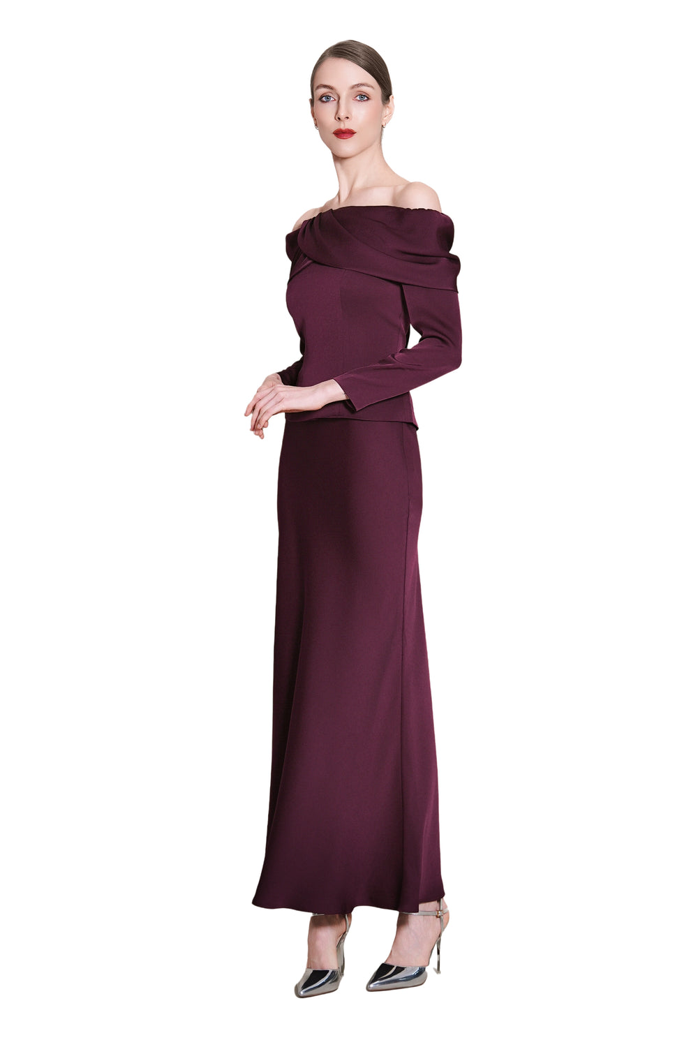 Joycelyne Bias Satine Maxi Skirt