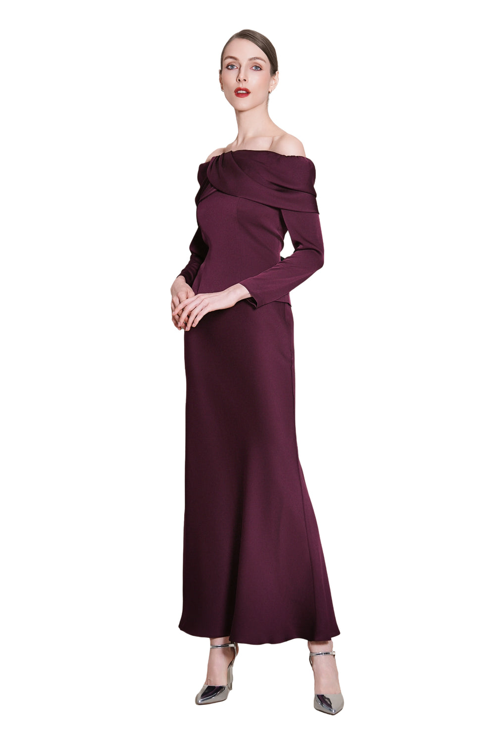 Joycelyne Bias Satine Maxi Skirt