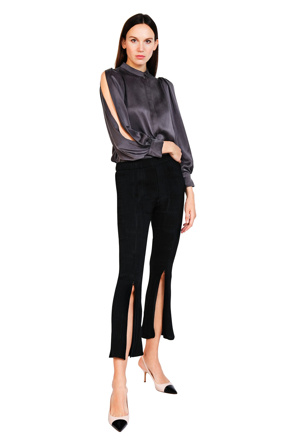 Vesta Front Zipper Curvy Pants