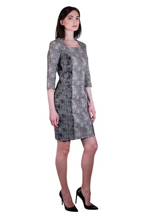Dianne Squared Neckline Dress Coat