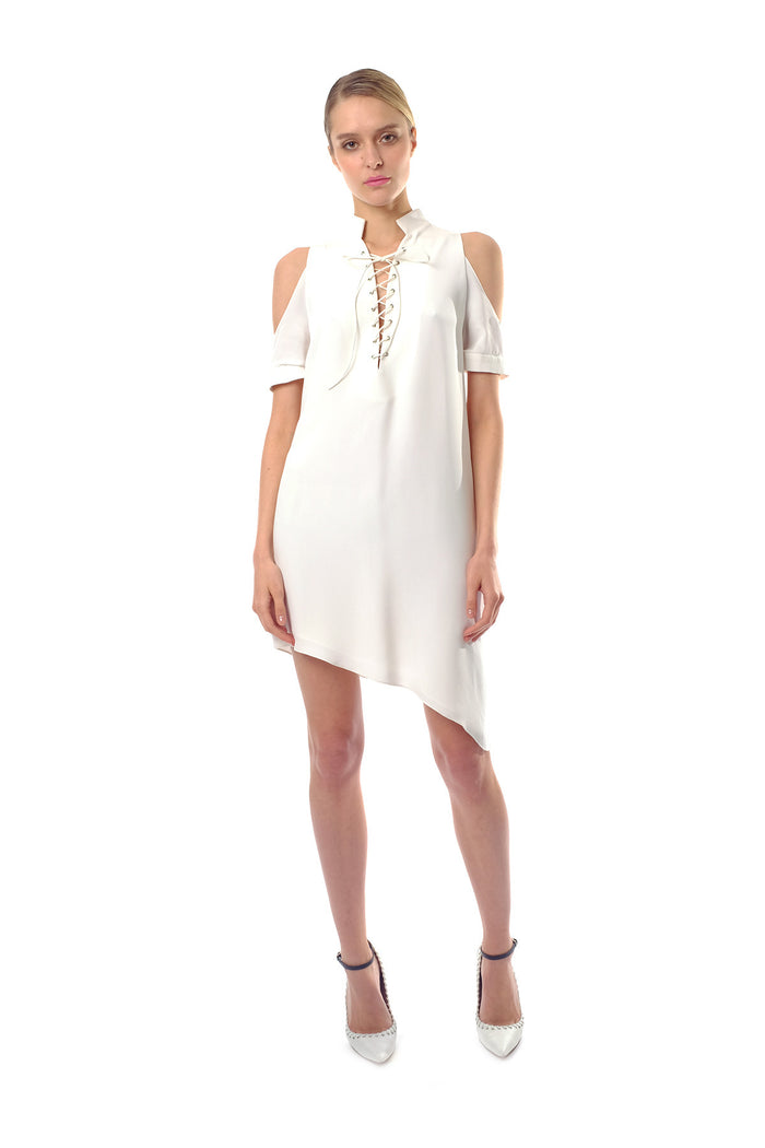 Heather Silk Crepe Dress