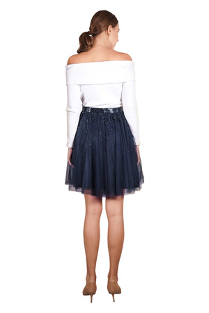 Elsa Couture Embellished Tulle Skirt