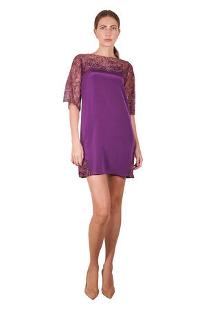 Karlie Lace Silk Crepe Dress S.Nine by Susanna Soo Karlie Lace Silk Crepe Dress S.Nine by Susanna Soo