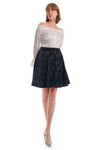 Tania Flared Velvet Skirt