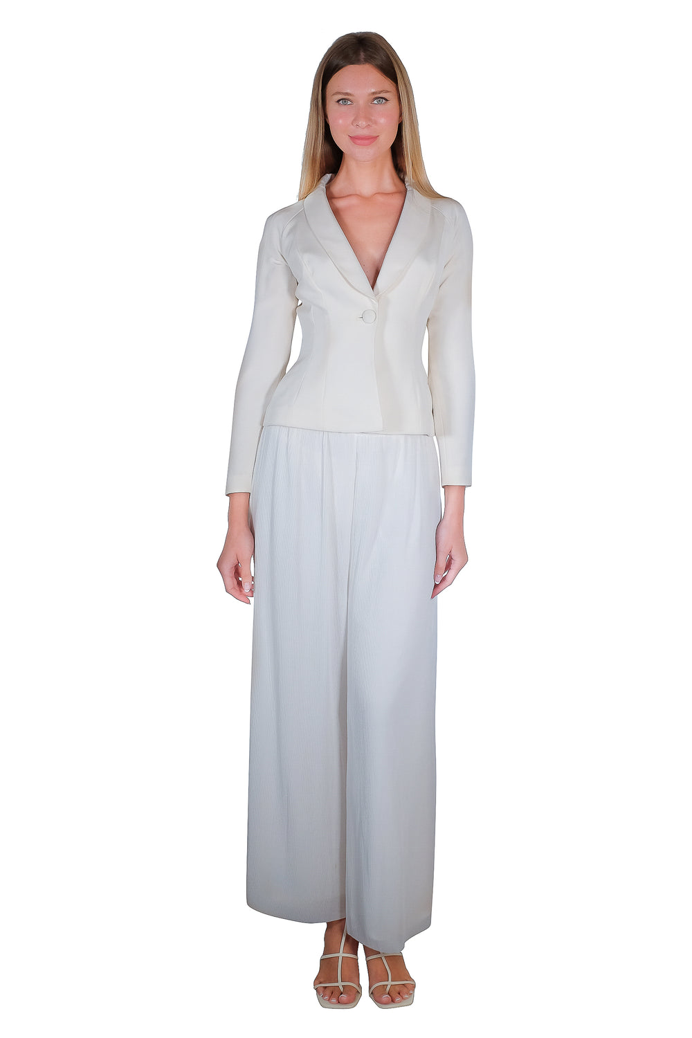 Zeta Pants with Pleated Waistband