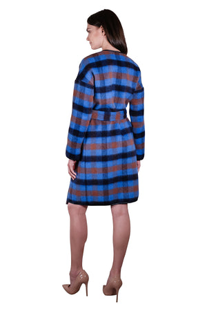 Monaco II Wool Checkered Coat