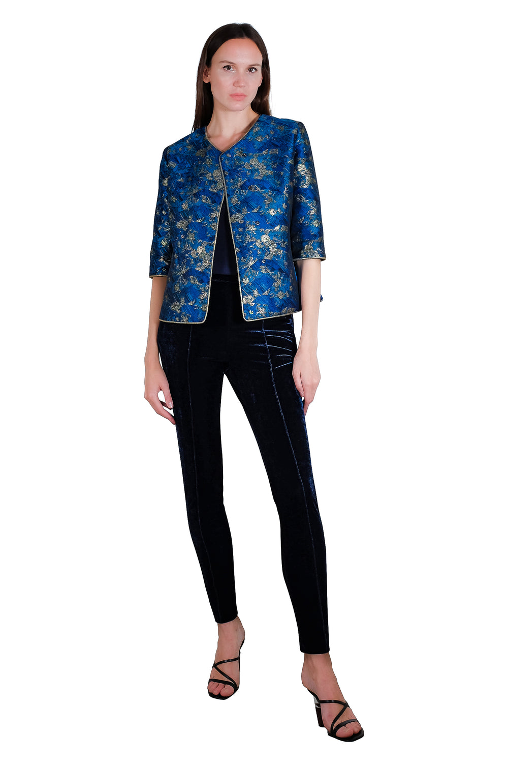 Marisa Metallic Jacquard Jacket