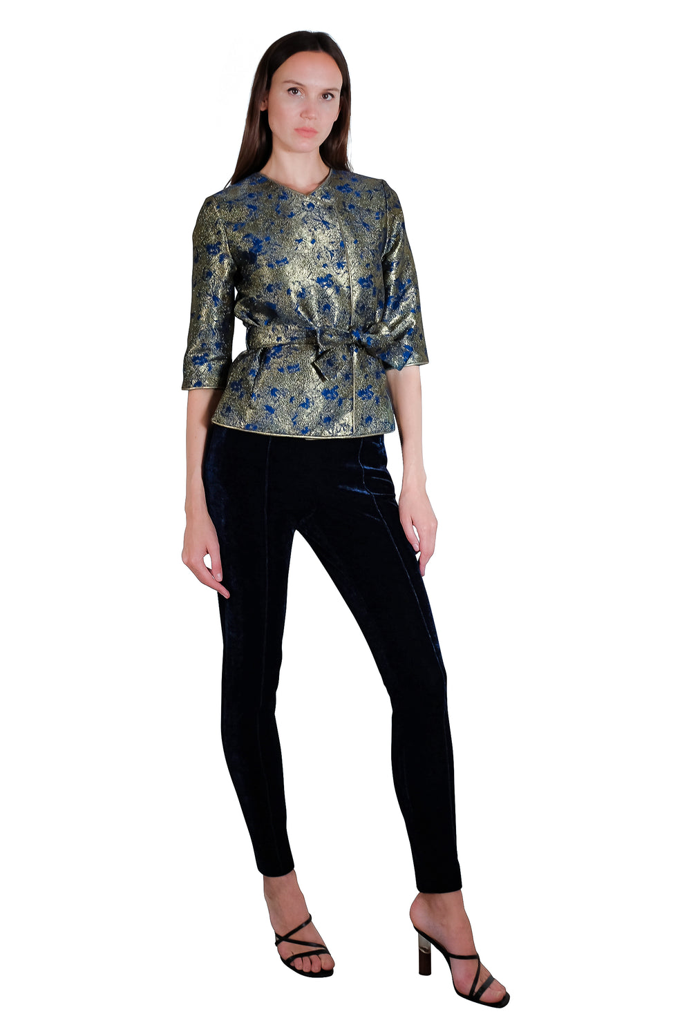 Marisa Metallic Jacquard Jacket
