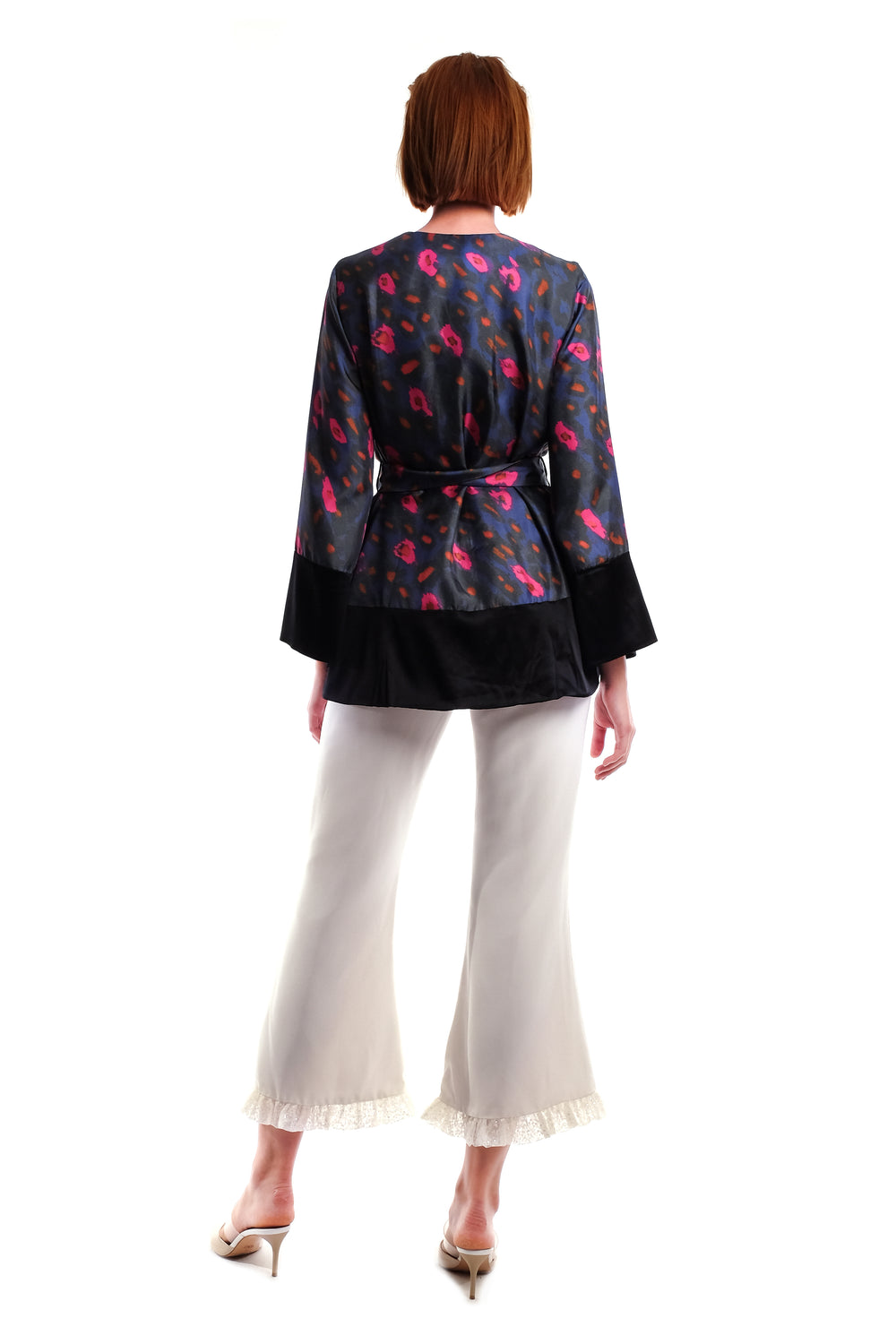 Yvette Silk Print Kimono Jacket