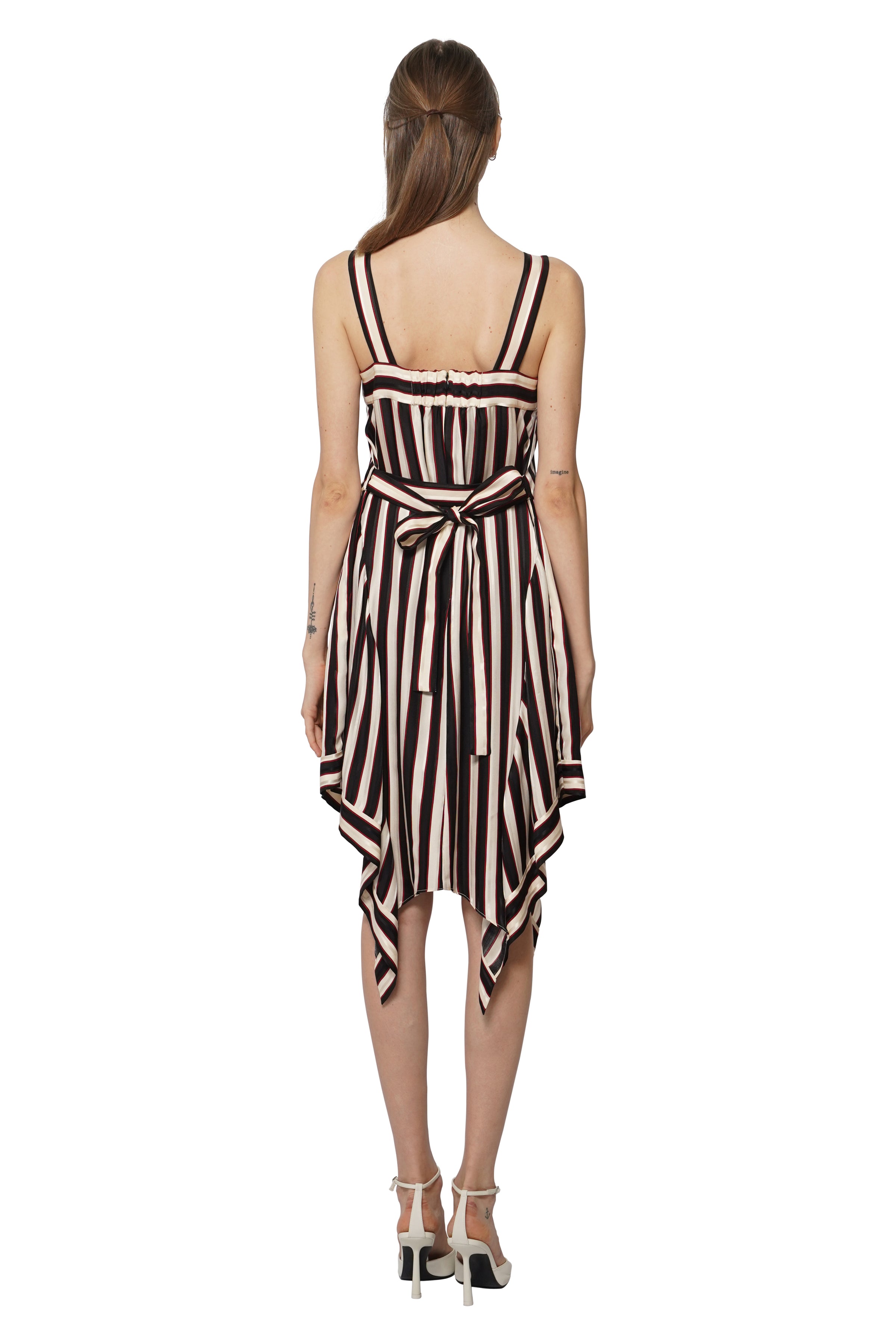 handkerchief silk dress St. Agni Silk Handkerchief Halter Dress